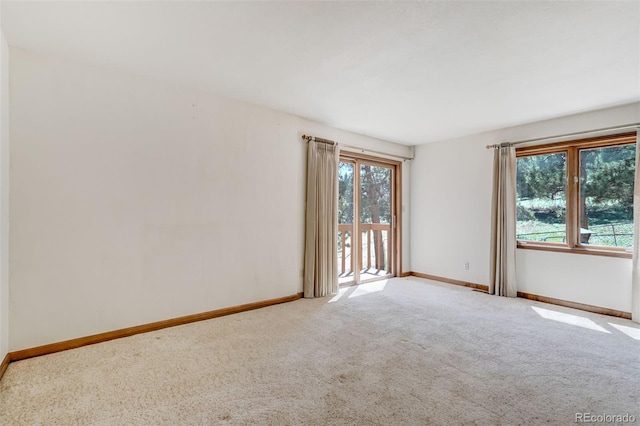 empty room with carpet and plenty of natural light