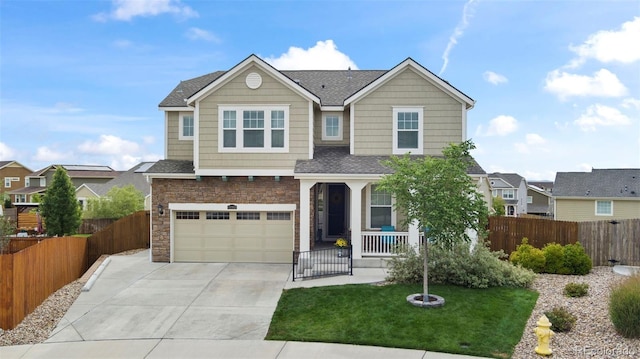 view of front of house featuring a front yard