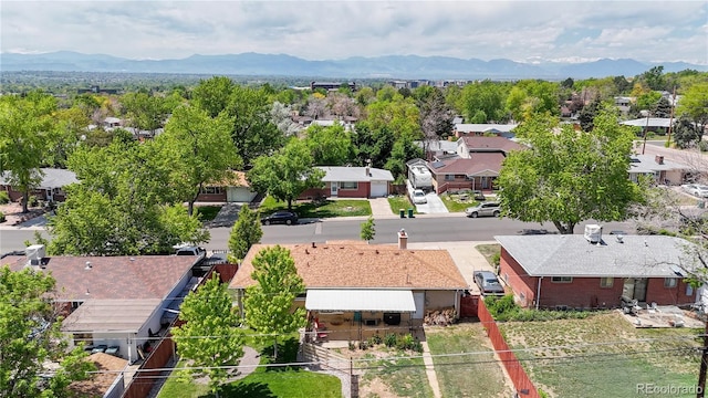 8774 Princeton St, Westminster, CO 80031 - aerial perspective of suburban area featuring a mountain backdrop