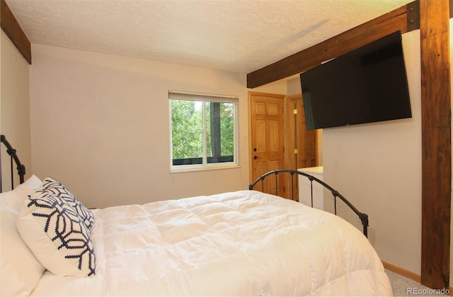 101 Ryan Gulch Ct Unit A202, Silverthorne, CO 80498 - bedroom featuring carpet floors, a textured ceiling, and a closet