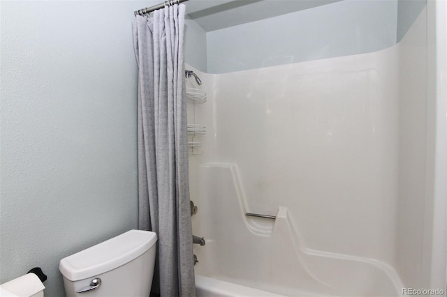 101 Ryan Gulch Ct Unit A202, Silverthorne, CO 80498 - bathroom featuring toilet and shower / tub combo with curtain
