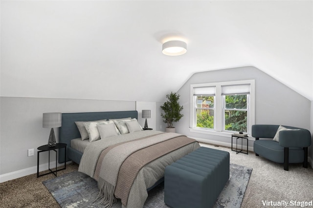 269 Delaware St, Denver, CO 80223 - bedroom featuring carpet and lofted ceiling