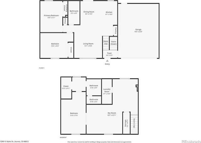 12991 E Idaho Dr, Aurora, CO 80012 - room layout