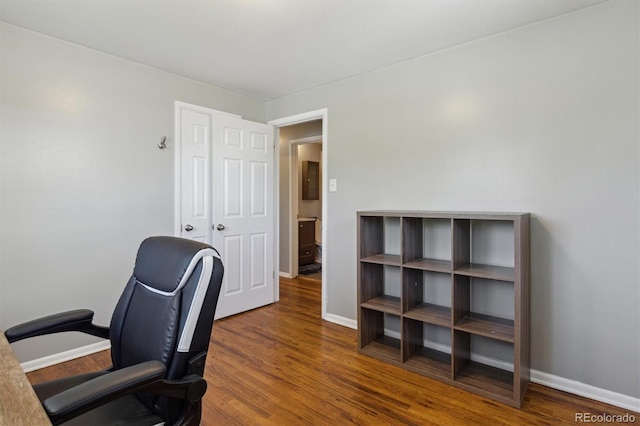 269 Beryl Way, Broomfield, CO 80020 - office space featuring baseboards and wood finished floors