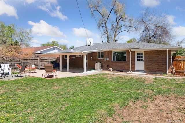 269 Beryl Way, Broomfield, CO 80020 - rear view of house featuring brick siding and a patio area