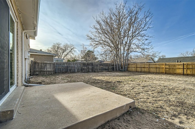 view of yard featuring a patio area