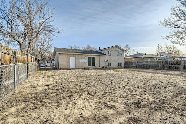 view of back of property