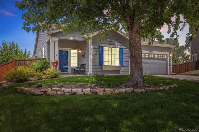 11030 Glacier Park Cir, Parker, CO 80138 - view of front of house with a garage and driveway