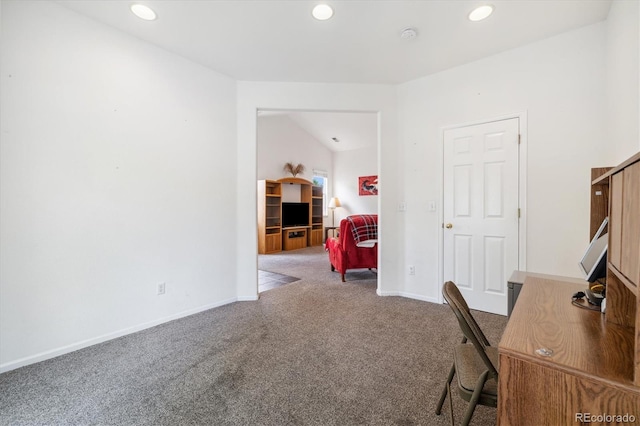 11030 Glacier Park Cir, Parker, CO 80138 - office area with carpet floors and recessed lighting