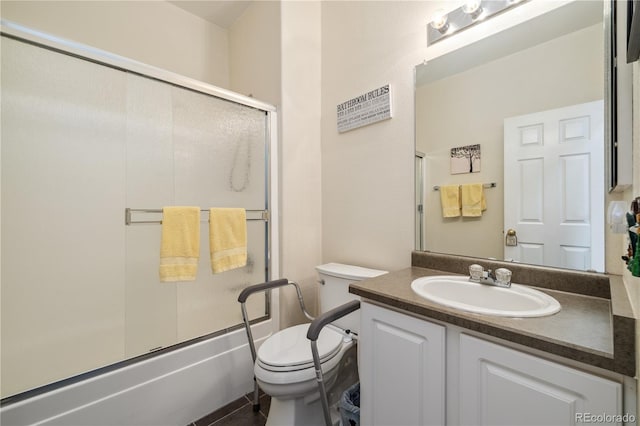 11030 Glacier Park Cir, Parker, CO 80138 - bathroom with vanity, combined bath / shower with glass door, and tile patterned flooring