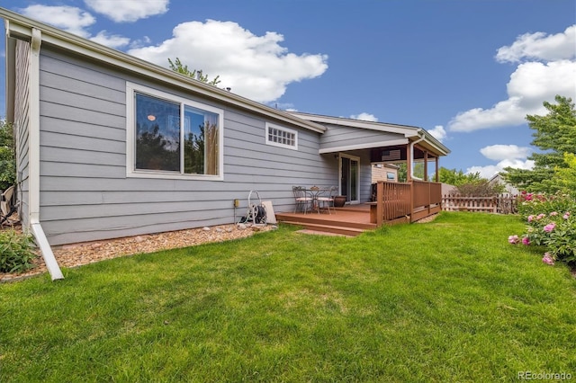 11030 Glacier Park Cir, Parker, CO 80138 - back of house with a wooden deck