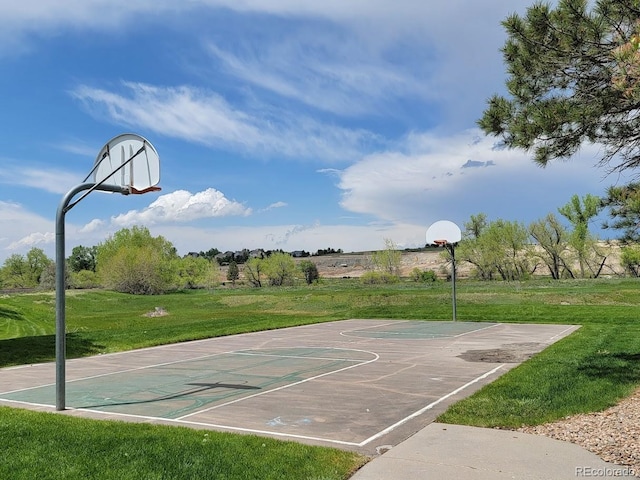11030 Glacier Park Cir, Parker, CO 80138 - view of sport court featuring a yard and community basketball court