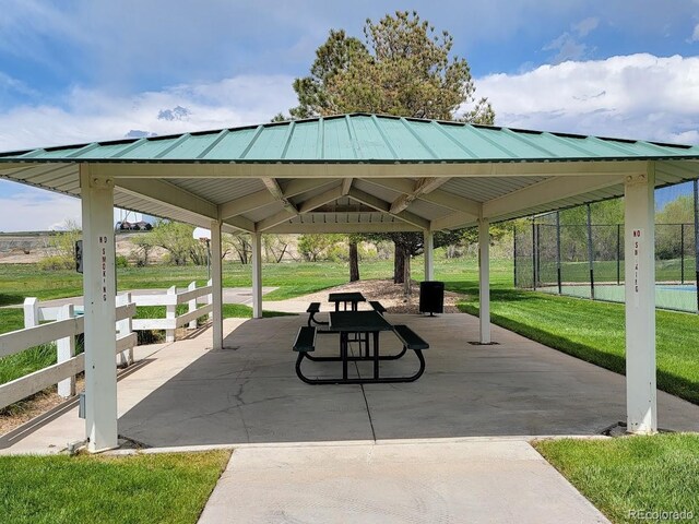 11030 Glacier Park Cir, Parker, CO 80138 - view of property's community with a gazebo