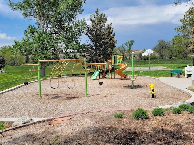 11030 Glacier Park Cir, Parker, CO 80138 - community playground featuring a lawn