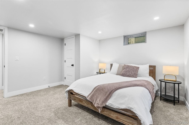 1220 Ash St, Denver, CO 80220 - carpeted bedroom featuring baseboards and recessed lighting