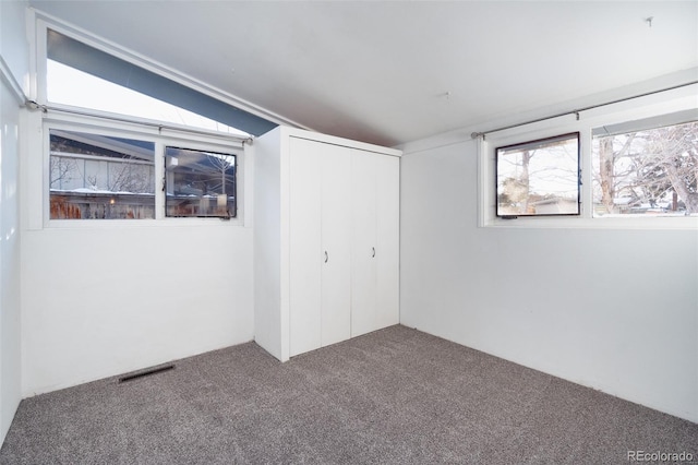 interior space featuring carpet flooring