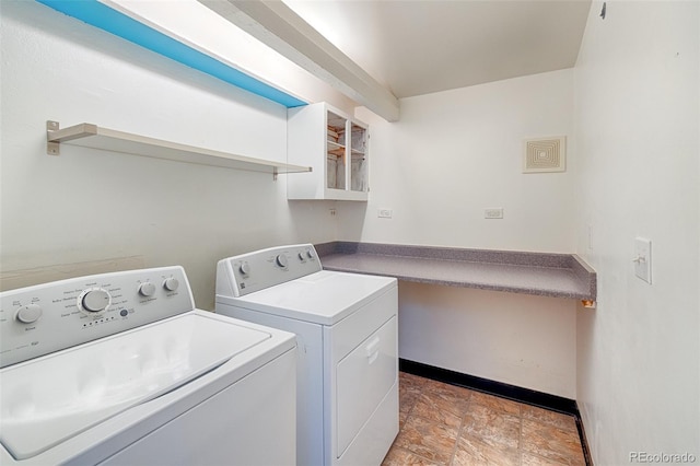 laundry area with washer and clothes dryer