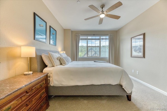 31112 Black Eagle Dr Unit 101, Evergreen, CO 80439 - carpeted bedroom featuring baseboards and ceiling fan