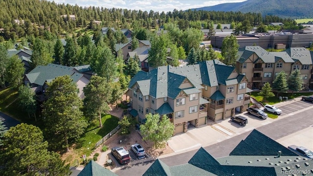 31112 Black Eagle Dr Unit 101, Evergreen, CO 80439 - aerial view of a mountainous background and a forest