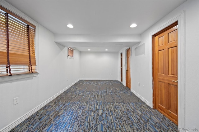 971 S Ironton St, Aurora, CO 80012 - basement featuring dark colored carpet and recessed lighting