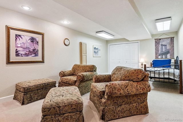 2992 W Long Dr Unit A, Littleton, CO 80120 - carpeted living room with baseboards and recessed lighting