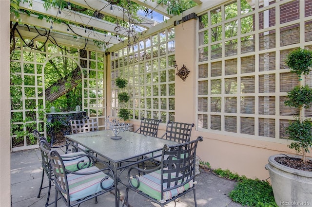 199 Lafayette St, Denver, CO 80218 - view of patio featuring outdoor dining space