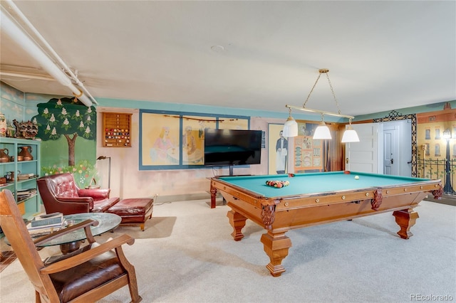 199 Lafayette St, Denver, CO 80218 - game room featuring carpet flooring and billiards table