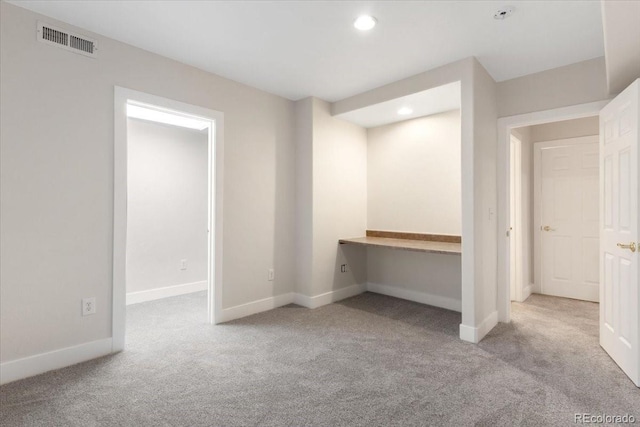 2089 Meadow Sweet Ln, Erie, CO 80516 - basement with carpet, recessed lighting, and an office area