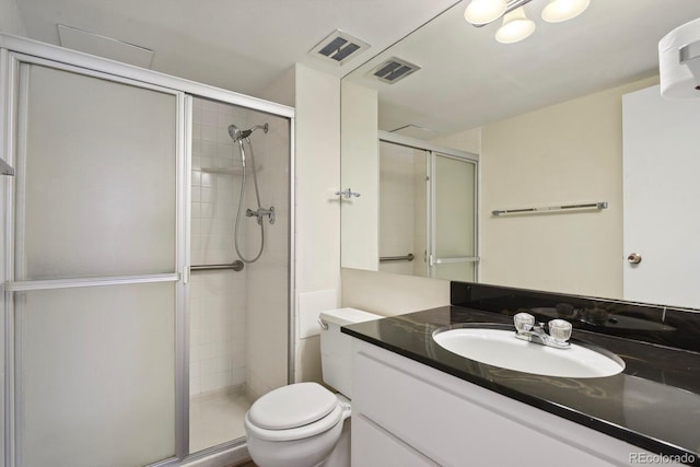 130 N Pearl St Unit 1103, Denver, CO 80203 - bathroom with a shower stall, toilet, and visible vents