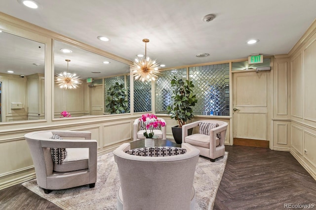 130 N Pearl St Unit 1103, Denver, CO 80203 - sitting room with recessed lighting and a decorative wall
