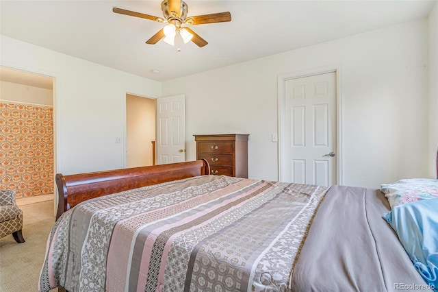 5895 Biscay St Unit D, Denver, CO 80249 - bedroom featuring light colored carpet and ceiling fan