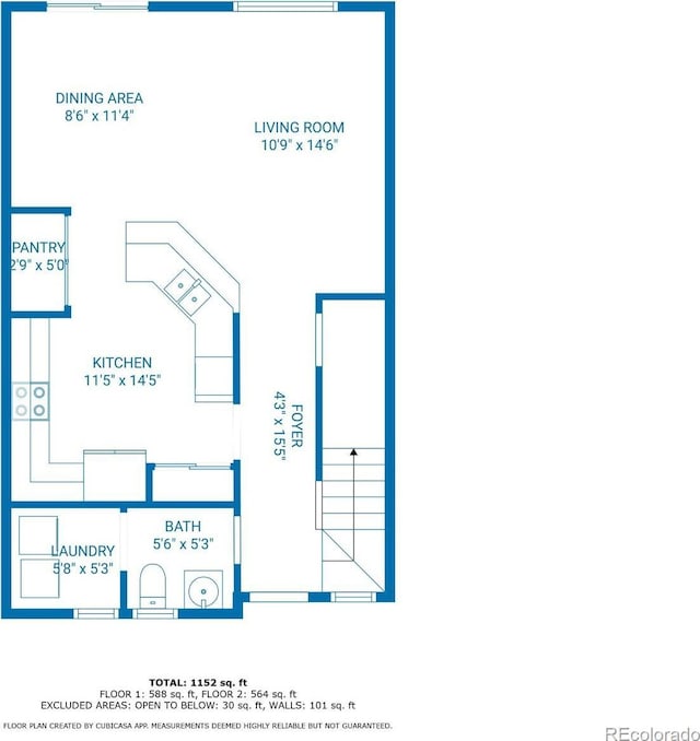 5895 Biscay St Unit D, Denver, CO 80249 - home floor plan