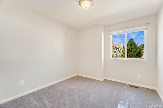 view of carpeted empty room