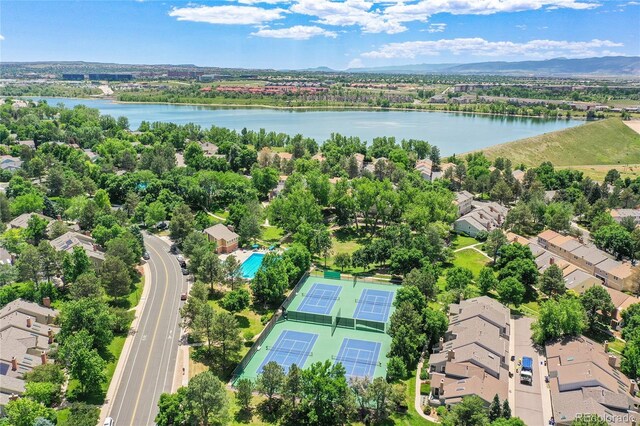 2972 W Long Dr Unit C, Littleton, CO 80120 - aerial view of residential area with a nearby body of water