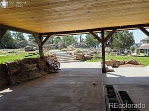 6100 Waterbarrel Rd, Beulah, CO 81023 - view of patio / terrace with a gazebo