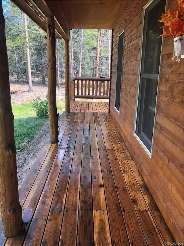 view of wooden terrace