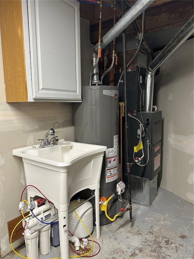 utilities featuring water heater