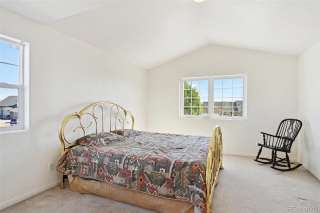 16275 Electra St, Brighton, CO 80603 - bedroom with carpet floors, baseboards, and lofted ceiling