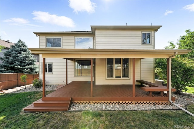 4253 Lark Sparrow St, Highlands Ranch, CO 80126 - back of house featuring a deck