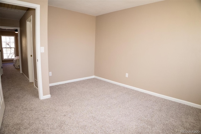 view of carpeted empty room