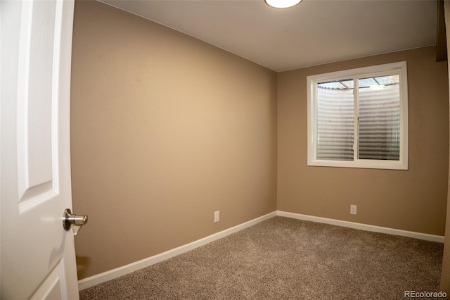 view of carpeted empty room