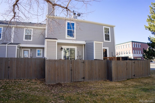 view of rear view of property