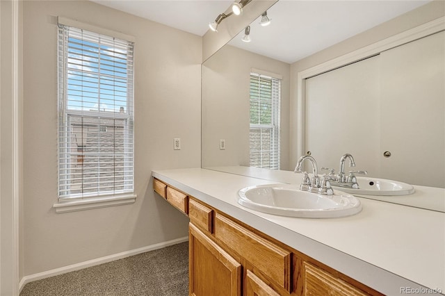 bathroom featuring vanity