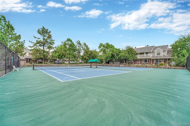 view of tennis court