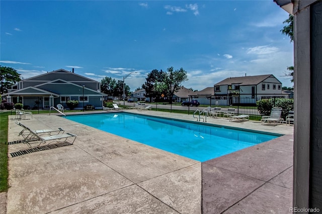 view of pool with a patio