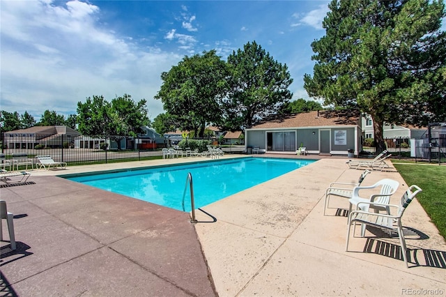 view of pool with a patio