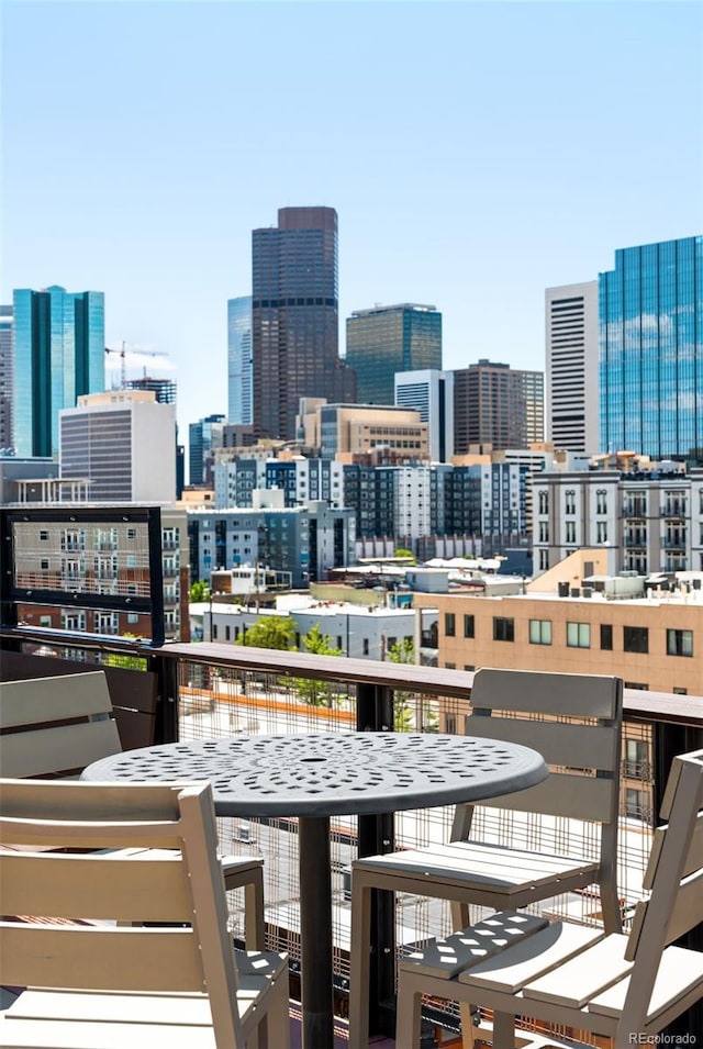 2261 Blake St Unit 2G, Denver, CO 80205 - balcony with a skyline view