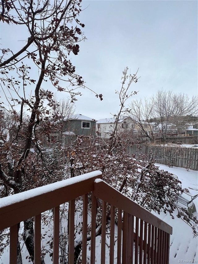 5616 S Himalaya Way, Centennial, CO 80015 - view of snow covered deck