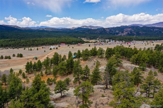property view of mountains featuring a rural view