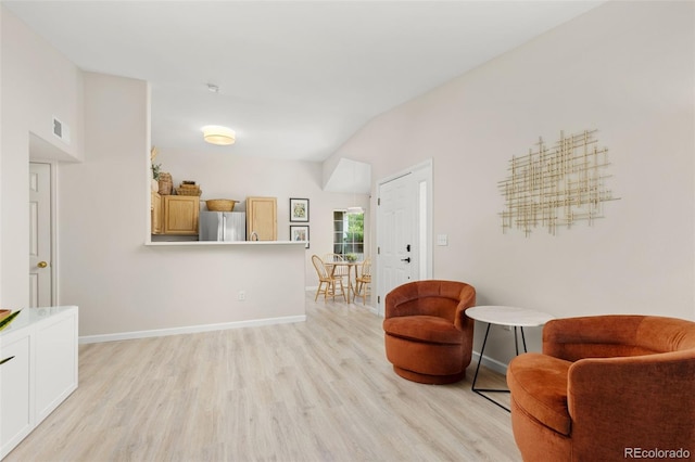 1158 Opal St Unit 203, Broomfield, CO 80020 - sitting room featuring light wood-style flooring and baseboards